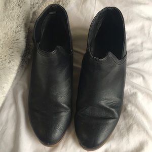 Black ankle booties